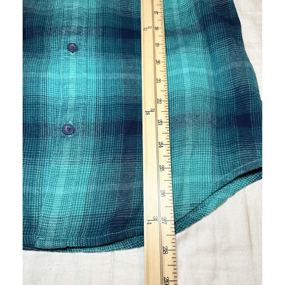 Abound Men's Green Blue Plaid Long Sleeve Button Up Shirt‎ SIZE XX-SMALL NWT - Picture 7 of 8